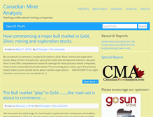 Tablet Screenshot of canadianmineanalysis.com